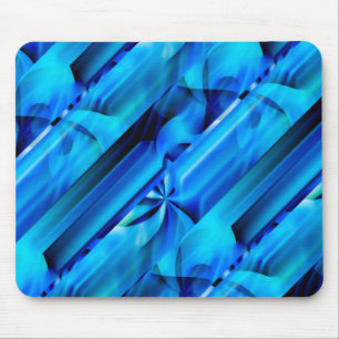 Tapis De Souris Design graphique transparent - bleu noir I