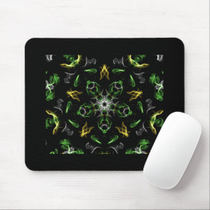 Tapis De Souris Design Mandala Fumée Verte