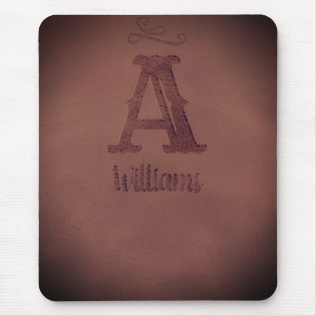 Tapis De Souris Design minimal élégant marron de luxe (Devant)