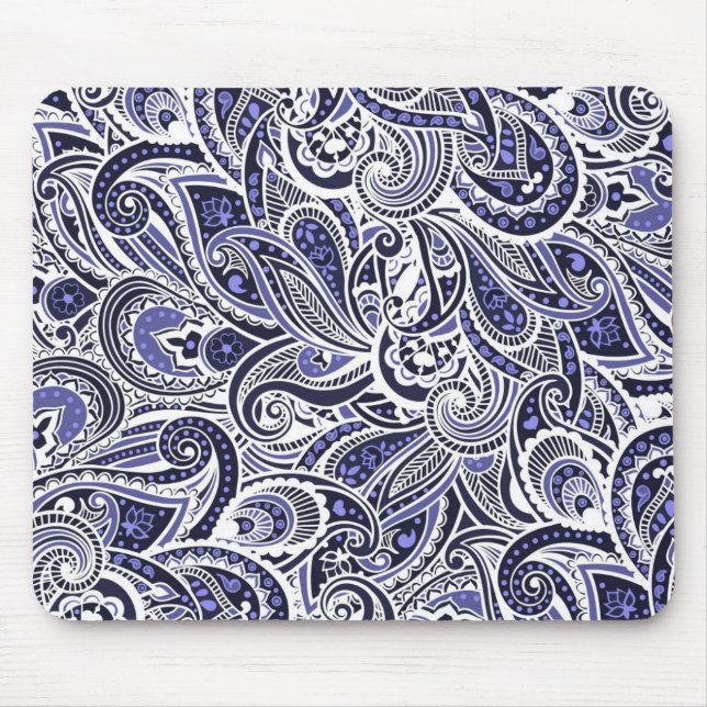 Tapis De Souris Design motif bleu pâle (Devant)