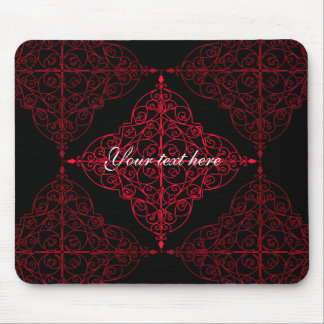 Tapis De Souris Design ornemental de Noël gothique élégant