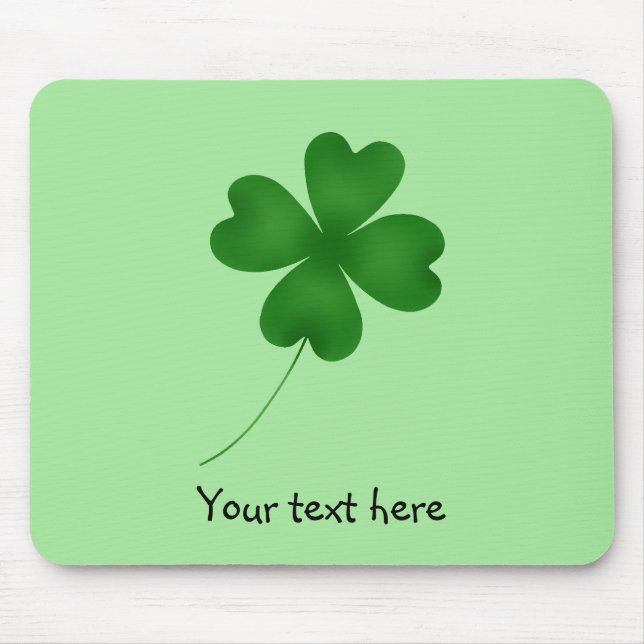 Tapis De Souris Design shamrock simple (Devant)