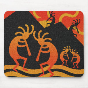 Tapis De Souris Design sud-ouest Desert Sunset Kokopelli