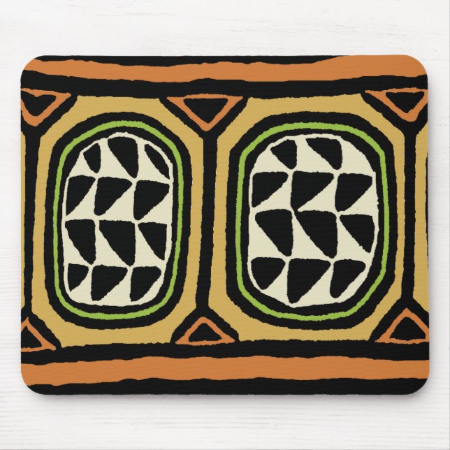 Tapis De Souris Design textile Kuba africain (Devant)