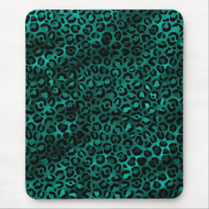 Tapis De Souris Design turquoise et Gold Leopard Series 5