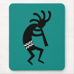 Tapis De Souris Design Turquoise sud-ouest Kokopelli