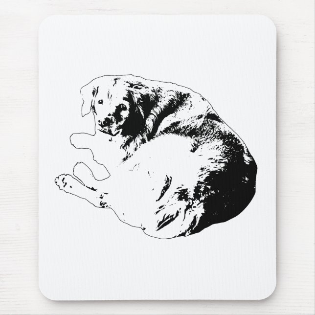 Tapis de souris Desk Curl, Équilibre Silencieux (Devant)