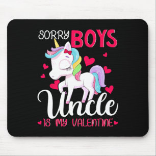 Tapis De Souris Désolés les garçons, mon oncle est ma Saint-Valent