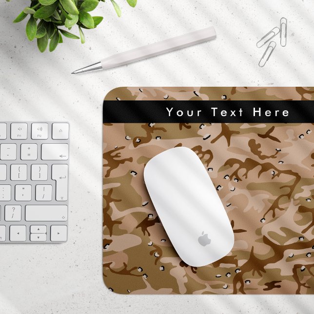 Tapis De Souris Dessert Camouflage Avec Cailloux, Militaire, Armée (Créateur téléchargé)