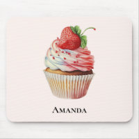Dessert sucré à la fraise Cupcake