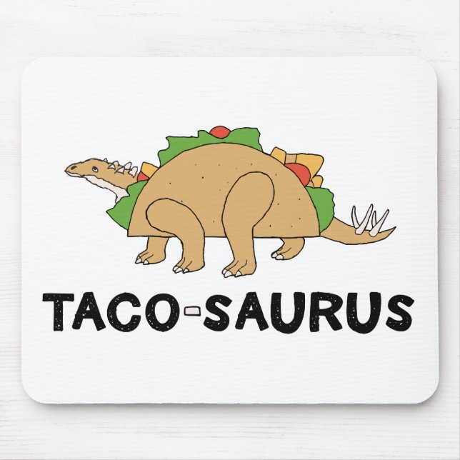 Tapis De Souris Dessin à main tiré Taco Dinosaur Tacosaurus Rex (Devant)