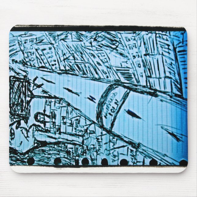 Tapis De Souris dessin à point de fuite 2 (Devant)