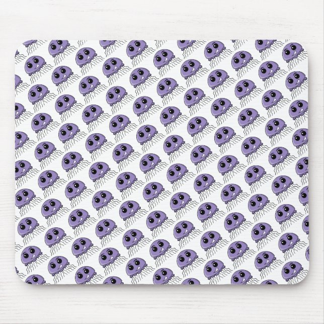 Tapis De Souris Dessin animé ami gelée lilas (Devant)