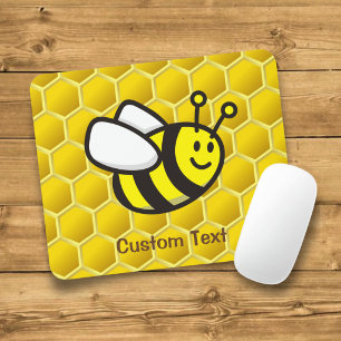 Tapis De Souris Dessin animé d'abeille à miel