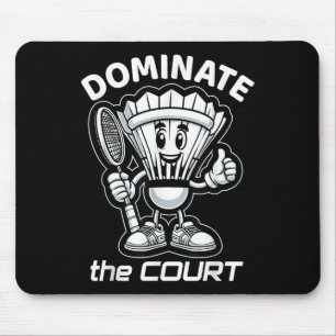 Tapis De Souris Dessin animé de badminton pour toujours Navette et