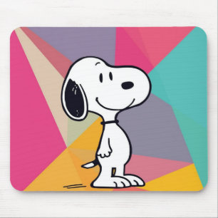 Tapis De Souris Dessin animé de bichon joueur dans l'art pop géomé