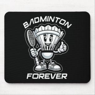 Tapis De Souris Dessin animé de volant et de raquette Badminton Fo