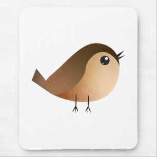 Tapis De Souris Dessin Animé d'Oiseau Moineau