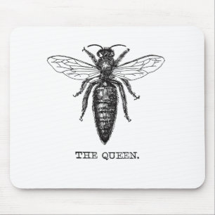 Tapis De Souris Dessin classique de l'illustration de Queen Bee