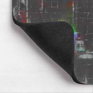 Tapis De Souris Dessin coloré Abstrait dans la nuit noire sous le