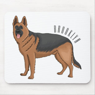 Tapis De Souris dessin de berger allemand