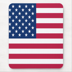 Tapis De Souris Dessin de fierté de drapeau américain USA