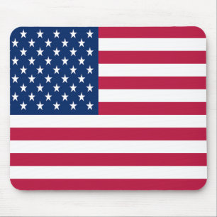 Tapis De Souris Dessin de fierté de drapeau américain USA
