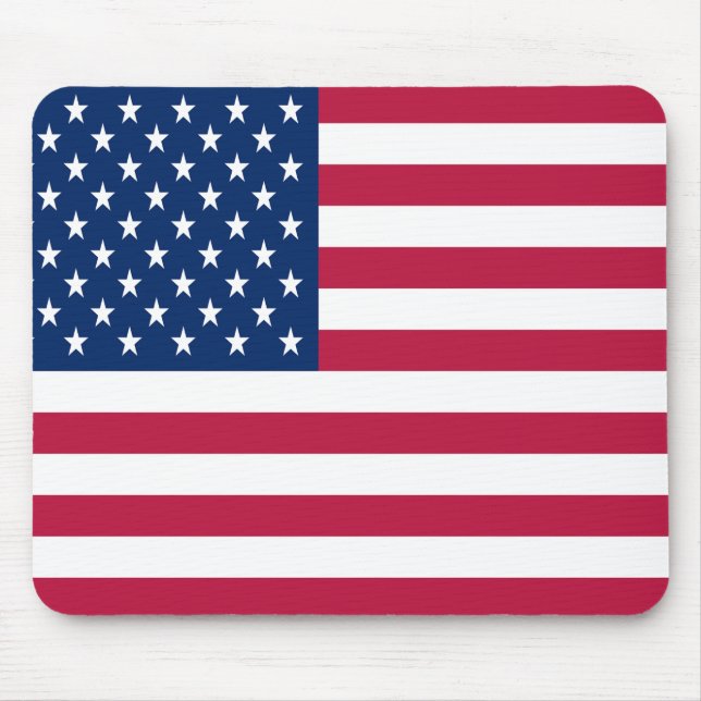 Tapis De Souris Dessin de fierté de drapeau américain USA (Devant)