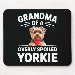 Tapis De Souris Dessin de grand-mère yorkshire excessivement siffl
