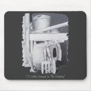 Tapis De Souris Dessin de la vie continue outils de jardin pour ja