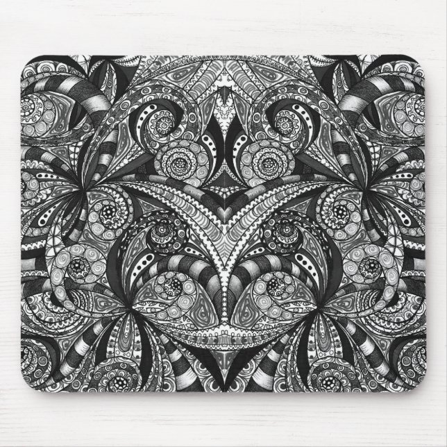 Tapis De Souris Dessin de Mousepad floral (Devant)