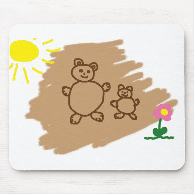 Tapis De Souris Dessin des enfants (Devant)