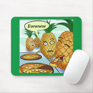 Tapis De Souris Dessin humoristique LTCartoons Pizza à l'ananas 