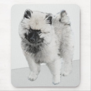 Tapis De Souris Dessin Keeshond Chiot - Joli dessin original Chien