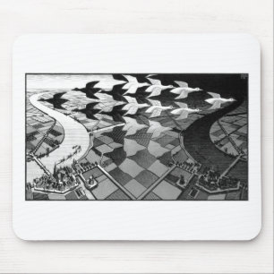 Tapis De Souris Dessin original "jour et nuit"