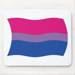 Tapis De Souris Dessous de souris Drapeau de la fierté bisexuelle