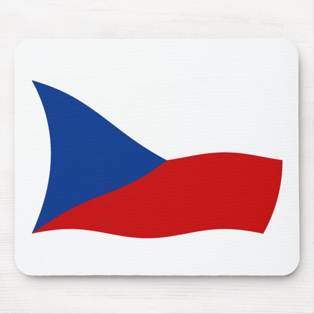 Tapis De Souris Dessous de souris Drapeau de la République tchèque (Devant)