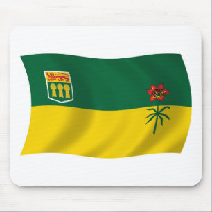Tapis De Souris Dessous de souris Drapeau de la Saskatchewan