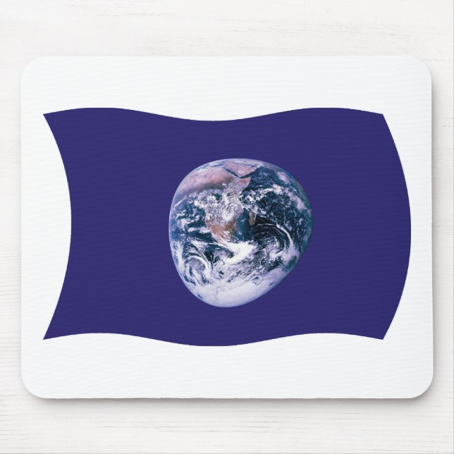 Tapis De Souris Dessous de souris Drapeau de la Terre (Devant)