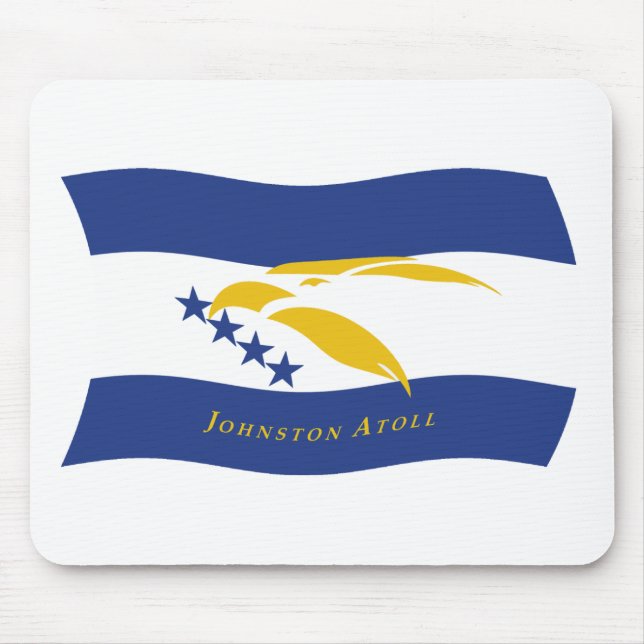 Tapis De Souris Dessous de souris Drapeau de l'atoll Johnston (Devant)