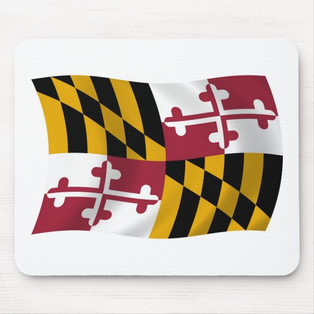 Tapis De Souris Dessous de souris Drapeau du Maryland (Devant)