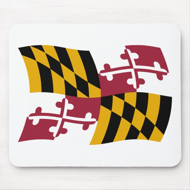 Tapis De Souris Dessous de souris Drapeau du Maryland (Devant)