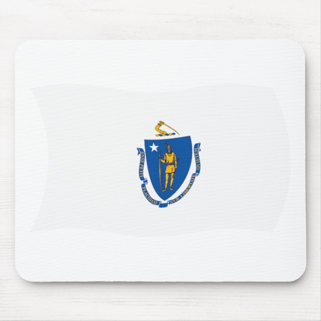 Tapis De Souris Dessous de souris Drapeau du Massachusetts (Devant)