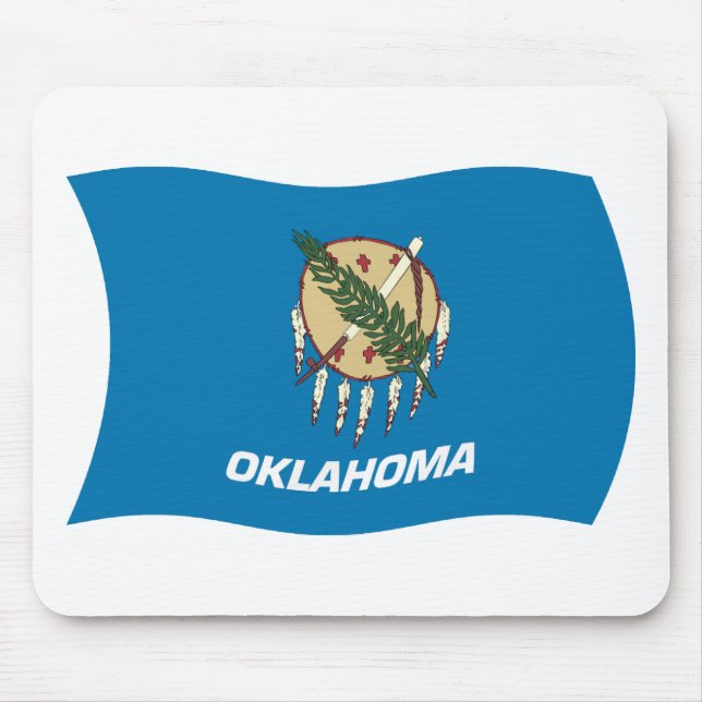 Tapis De Souris Dessous de souris Drapeau Oklahoma (Devant)
