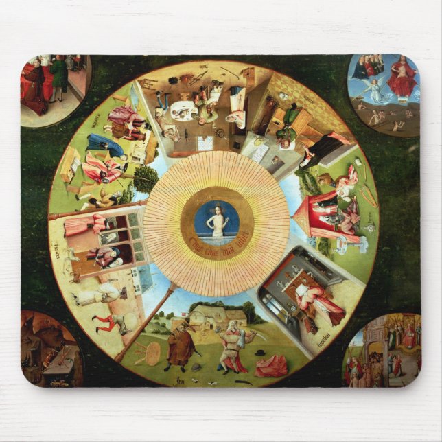 Tapis De Souris Dessus de table des sept péchés mortels (Devant)