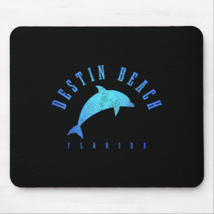 Tapis De Souris Destin Beach Floride Fl Vintage Dolphin Holiday