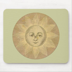 Tapis De Souris Détail de Sun de carte antique de Bowles, circa