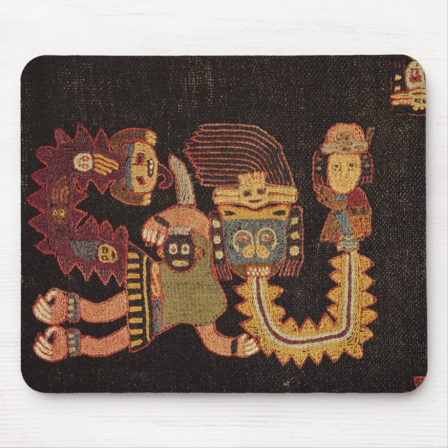Tapis De Souris Détail de tissu d'enterrement, tribu de Paracas (Devant)