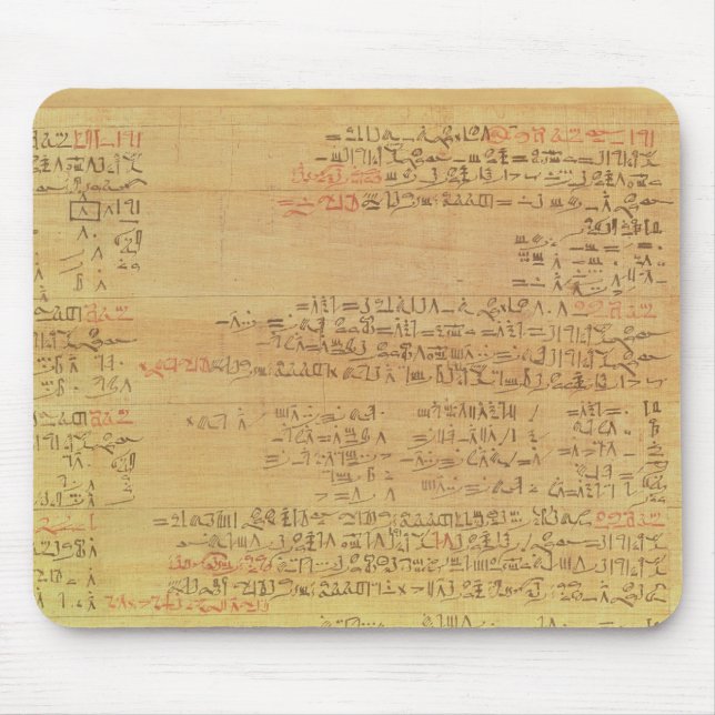 Tapis De Souris Détail du papyrus mathématique de Rhind (Devant)