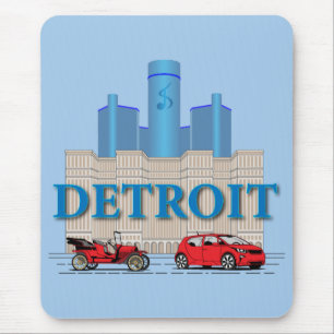 Tapis De Souris Detroit Michigan États-Unis